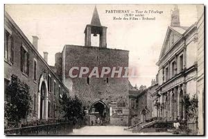 Seller image for Carte Postale Ancienne Parthenay Tour de L'Horloge Ecole des filles Tribunal for sale by CPAPHIL