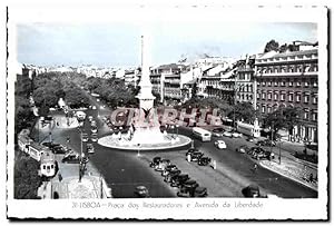 Seller image for Carte Postale Ancienne Lisboa Praca dos rstauradores e Avenida da liberdade for sale by CPAPHIL