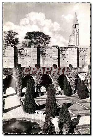 Carte Postale Semi Moderne Abbaye de Royaumont Asnieres sur Oise Le cloître et la tourelle