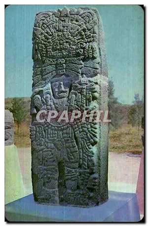 Seller image for Carte Postale Ancienne Mexique Mexico Chak Mool en las Ruines Tuia de Allende Hgo Mex for sale by CPAPHIL