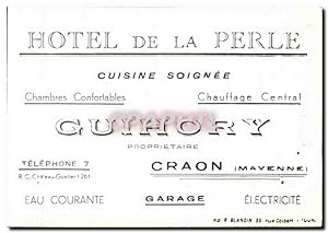 Bild des Verkufers fr Facture Htel De La Perle Cuisine Soignee Guihory Craon Eau Courante Garage El Ectricite zum Verkauf von CPAPHIL