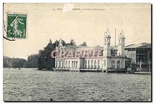 Carte Postale Ancienne Enghien Le Lac et Le Casino