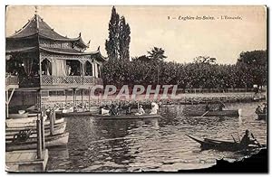 Carte Postale Ancienne Enghien Les Bains L'Estacade