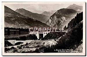 Image du vendeur pour Carte Postale Ancienne Bourg Saint Maurice Le Pont des Raves et le Viadue LL mis en vente par CPAPHIL