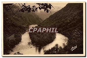 Carte Postale Ancienne Spontour (Correze) Route Nationale Tulle Spontour Mauriac Le Collet