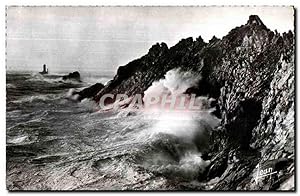 Seller image for Carte Postale Ancienne La Bretagne La Pointe du Raz (Finistere) Par Mauvais Temps for sale by CPAPHIL