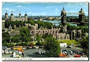 Bild des Verkufers fr Carte Postale Ancienne The Tower of London and Tower Bridge zum Verkauf von CPAPHIL