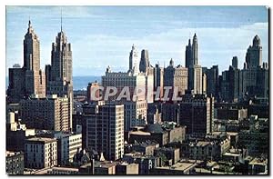 Seller image for Carte Postale Ancienne Chicago Skyline looking Southerly From Chicago A venue with Lake Michican In The Background for sale by CPAPHIL