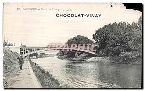 Seller image for Carte Postale Ancienne Asnieres Pont de Clichy chocolate Vinay for sale by CPAPHIL