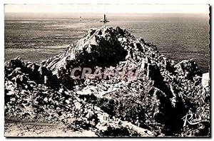 Carte Postale Ancienne Ponte Du Raz (Finistere) Le Phare de la Vieille vue d'ensemble