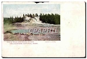 Imagen del vendedor de Carte Postale Ancienne Castle Well and Castle Geyser Yellowstone Nationl Park a la venta por CPAPHIL