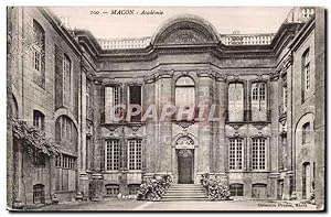 Carte Postale Ancienne Macon Acadeimie