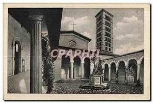 Carte Postale Ancienne Die Friedenskirche in Sanssouci links Eingang zum Mausoleum