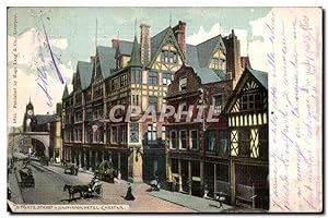 Carte Postale Ancienne Eastgate Street Grovesnor Hôtel Chester