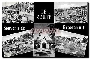 Carte Postale Ancienne Le Zoute Souvenir de Groeten uit Ern Thill Bruxelles