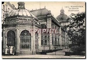 Bild des Verkufers fr Carte Postale Ancienne Wiesbaden Les Sources Kochbrunnen zum Verkauf von CPAPHIL