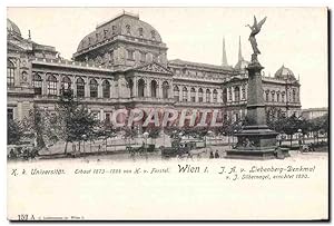 Carte Postale Ancienne Universitat Erbaut von Ferstel Wien J A V Liebenberg Denkal