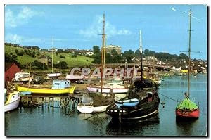 Carte Postale Ancienne Boats At old Leigh