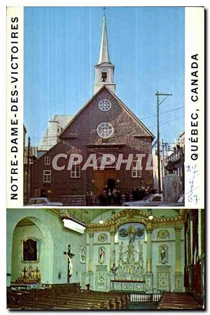 Carte Postale Ancienne Notre Dame Des Victoria Quebec Canada