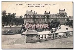 Bild des Verkufers fr Carte Postale Ancienne Paris Le Palais et le Jardin du Luxembourg Lip Lukembourg Palace and Garden zum Verkauf von CPAPHIL