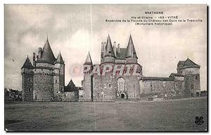 Bild des Verkufers fr Carte Postale Ancienne Vitre Ensemble de la Faade du Chteau des Duos de la Tremoille zum Verkauf von CPAPHIL