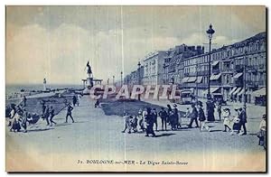 Bild des Verkufers fr Carte Postale Ancienne Boulogne Sur mer La Digue Sainte Beuve zum Verkauf von CPAPHIL