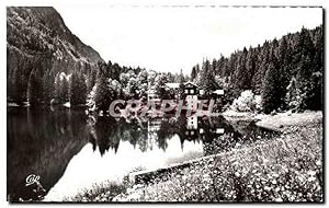 Imagen del vendedor de Carte Postale Ancienne Morzine (Haute Savoie) (altitude 1000 m) Le lae de Montriond a la venta por CPAPHIL