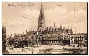 Carte Postale Ancienne Hamburg Rathaus