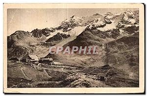 Carte Postale Ancienne Routes des Alpes Le Lautaret Au premier plan