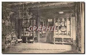 Bild des Verkufers fr Carte Postale Ancienne La salle a Manger du Chteau de Chteau de Keriolet La Collection d'anciennes faiences zum Verkauf von CPAPHIL