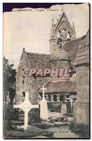 Carte Postale Ancienne Tregastel L'Eglise L'Ossuaire