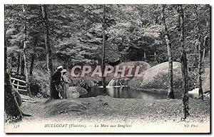 Carte Postale Ancienne Huelgoat (Finistere) La Mare aux Sangliers