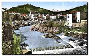 Carte Postale Ancienne Amelie Les Bains Le Tech Vallée du Tech Au fond le Canigou