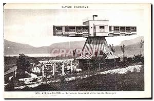 Carte Postale Ancienne Aix Les Bains Solarium Tournant et le lac du Bourget Energie solaire