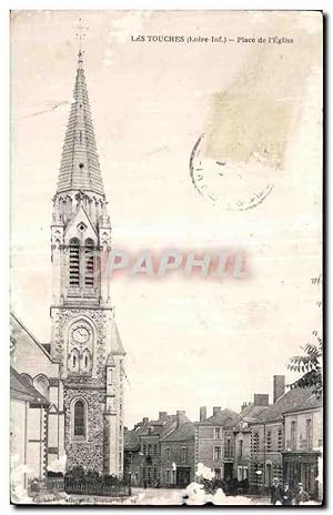 Seller image for Carte Postale Ancienne Les Touches Loire Inf Place de l'Eglise for sale by CPAPHIL