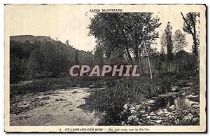 Bild des Verkufers fr Carte Postale Ancienne St Leonard des Bois Un joli coin sur la Sarthe zum Verkauf von CPAPHIL