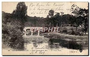 Bild des Verkufers fr Carte Postale Ancienne St Leonard des Bois Alpes Mancelles Le Vieux Pont zum Verkauf von CPAPHIL