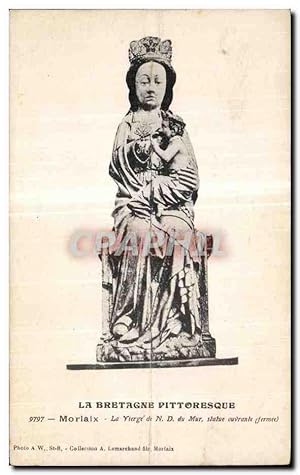 Image du vendeur pour Carte Postale Ancienne Morlaix La Vierge de N D du Mur statue ouvrante mis en vente par CPAPHIL