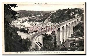 Seller image for Carte Postale Ancienne Dinan Le Viaduc et vue générale sur la Coulee de la Rance for sale by CPAPHIL