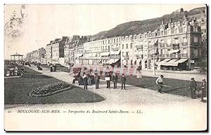 Bild des Verkufers fr Carte Postale Ancienne Boulogne Sur Mer Perspective du Boulevard Sainte Beuve zum Verkauf von CPAPHIL