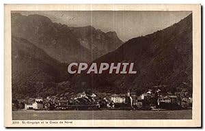 Carte Postale Ancienne St Gingolph et le Creux de Novel