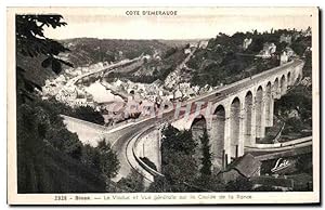 Seller image for Carte Postale Ancienne Dinan La Viaduc et vue générale sur la Coulee de la Rance for sale by CPAPHIL