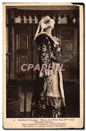 Bild des Verkufers fr Carte Postale Ancienne Morlaix Maison de la Reine Anne Monument historique zum Verkauf von CPAPHIL