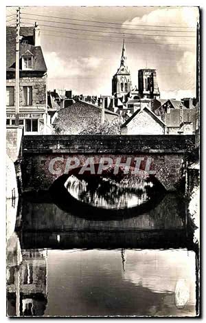 Carte Postale Ancienne Guingamp Basilique Notre Dame de Bon Secours Le Pont Saint Michel et le Tr...