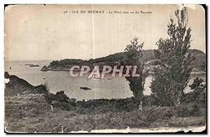 Carte Postale Ancienne île de Brehat Le Port Clos Vu Du Paradis