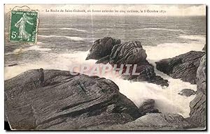 Imagen del vendedor de Carte Postale Ancienne La Roche de Saint Guenole ou furent enlevees les cinq victimes le 8 octobre 1870 a la venta por CPAPHIL