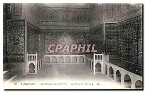 Carte Postale Ancienne Tunisie Kairouan La Mosquee du Barbier La Salie du Coran