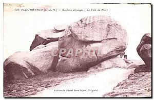 Bild des Verkufers fr Carte Postale Ancienne Ploumanac h Rochers etranges La Tete de Mort zum Verkauf von CPAPHIL