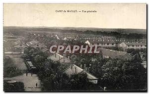 Carte Postale Ancienne Camp de Mailly vue générale Militaria