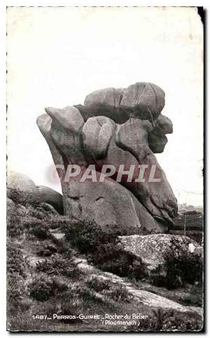 Bild des Verkufers fr Carte Postale Ancienne Perros Guirec Rocher du Belier Ploumanac h zum Verkauf von CPAPHIL